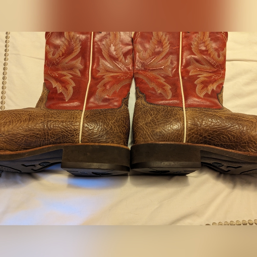 Ariat Size 13 Brown & Red Boots